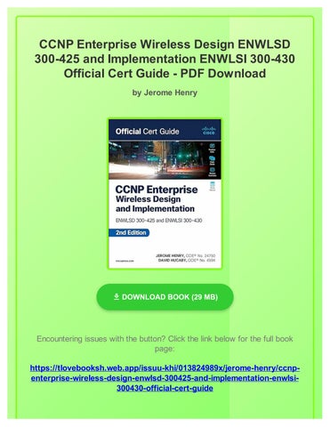 PDF Free) CCNP Enterprise Wireless Design ENWLSD 300-425 and