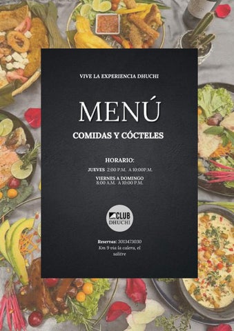 MENU CLUB DHUCHI