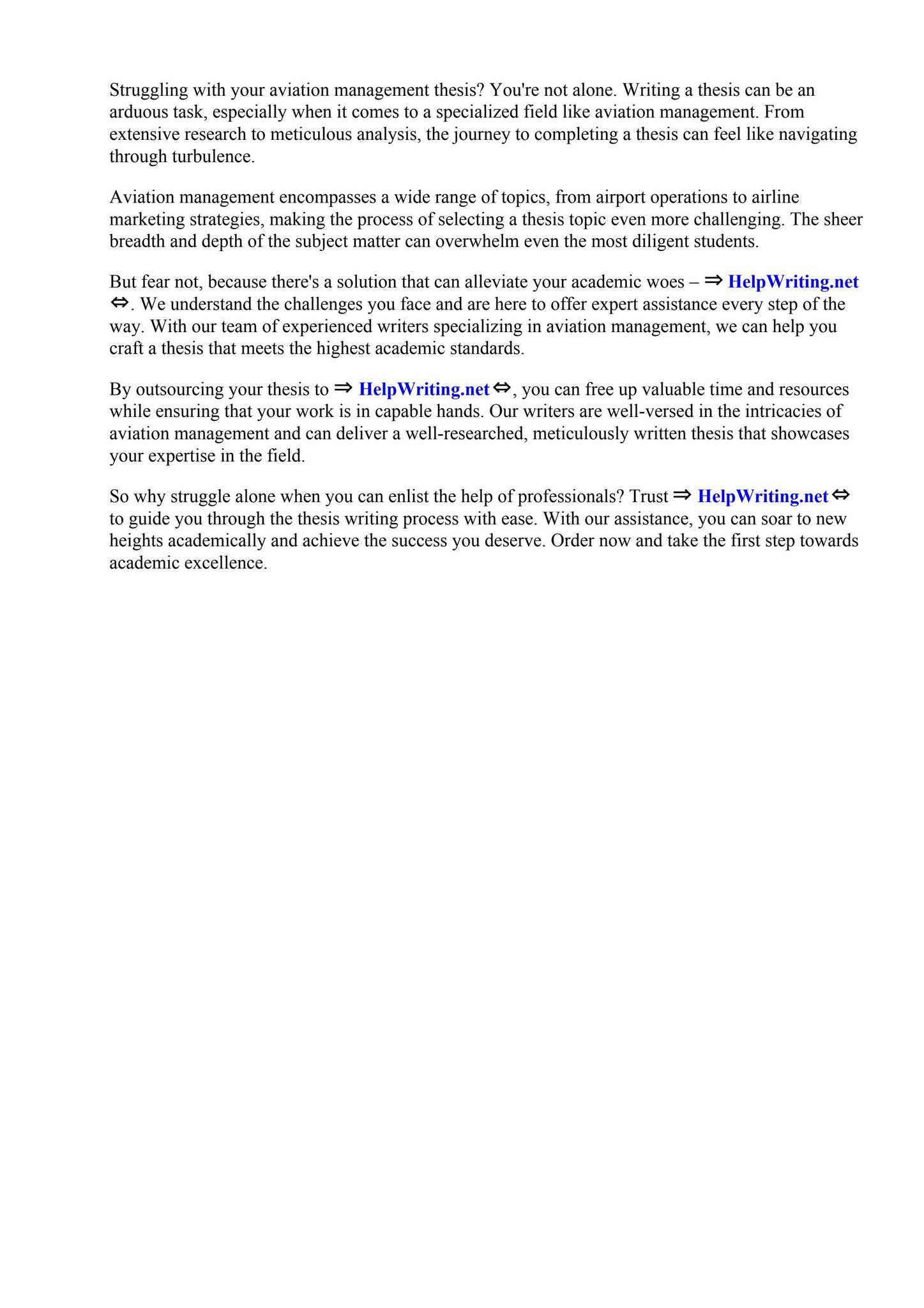 Aviation Management Thesis Topics by The College at Brockport - Issuu