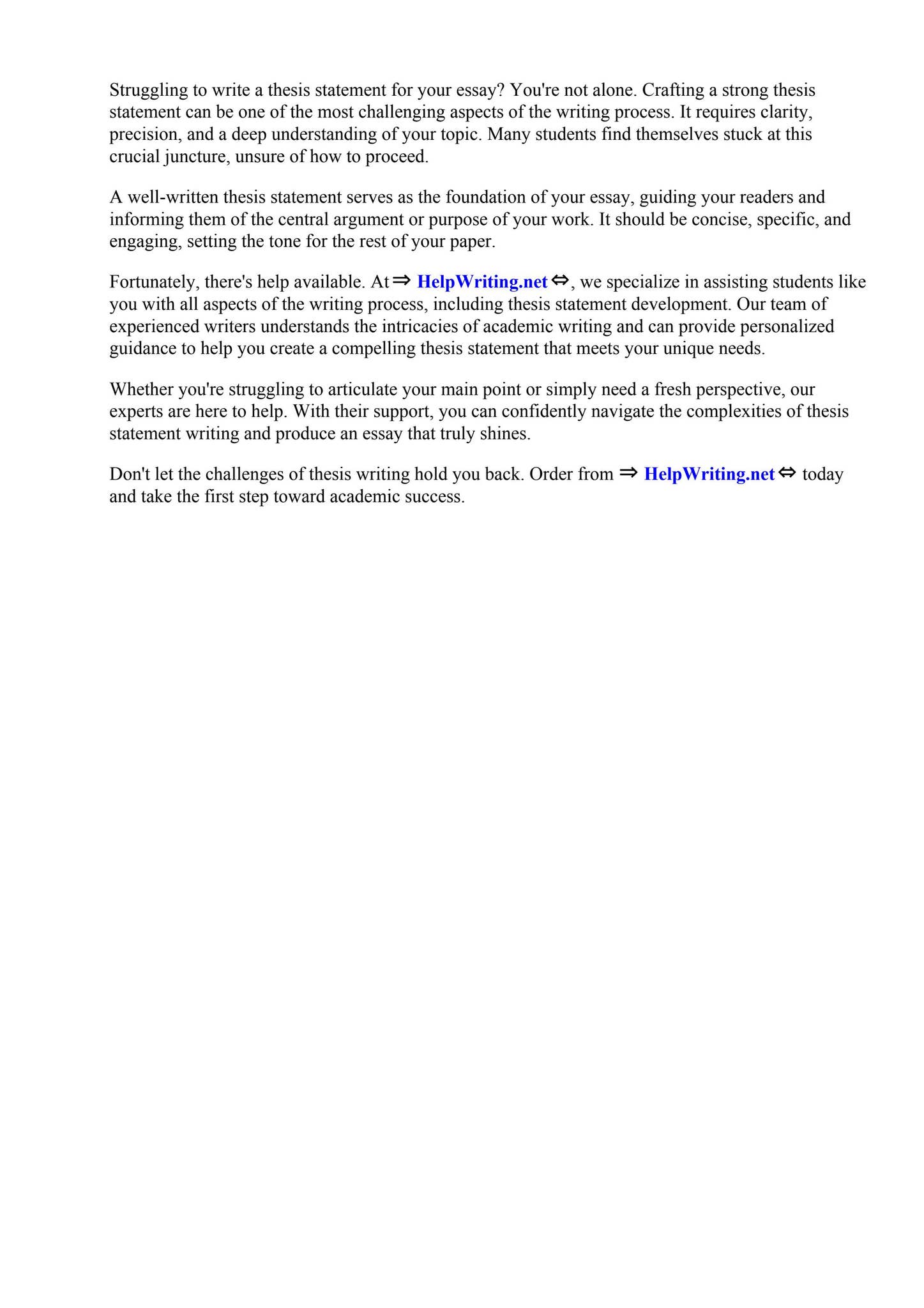 Example Of Thesis Statements For Essays by Rust College - Issuu