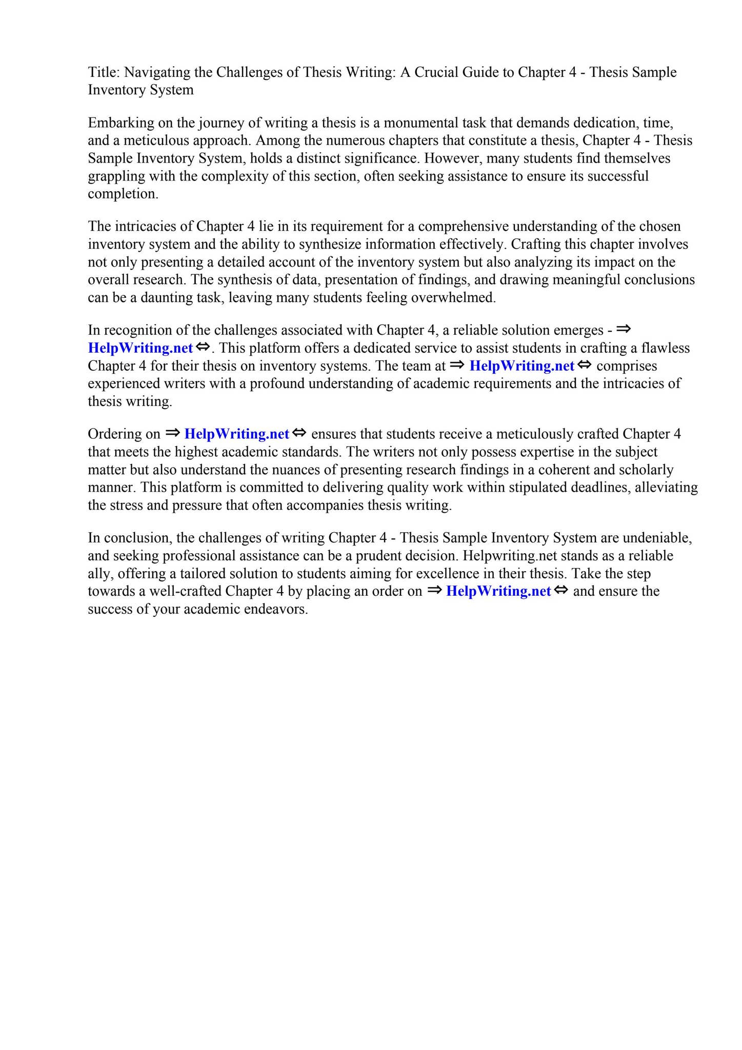 Chapter 4 Thesis Sample Inventory System by Doral College - Issuu