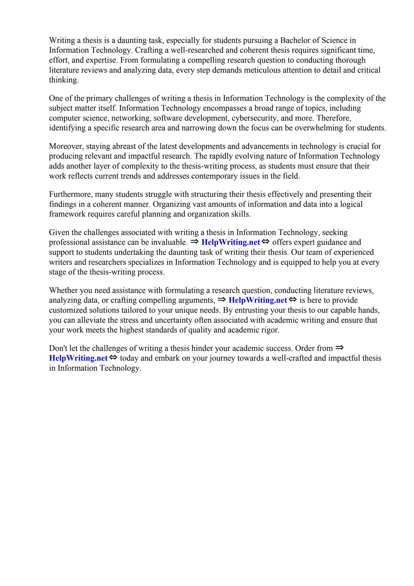 Bs Information Technology Thesis by Tennessee College of Applied ...