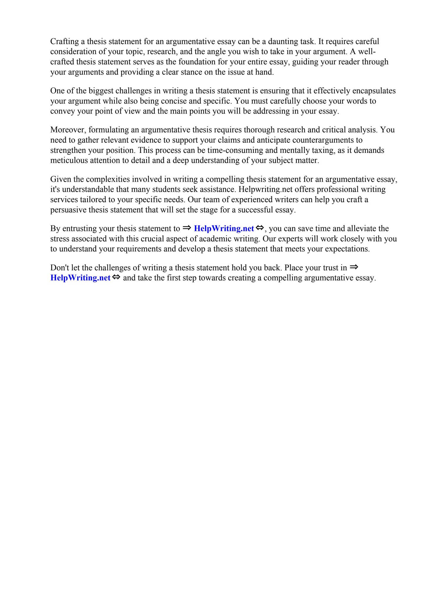 How To Make A Thesis Statement Argumentative Essay by Claflin ...