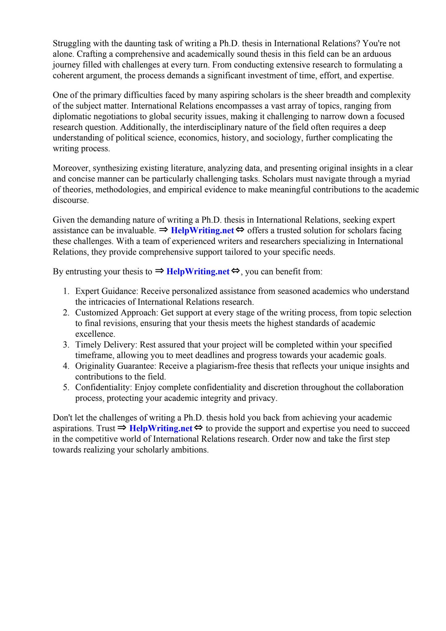 International Relations Phd Thesis Pdf by Claflin University - Issuu