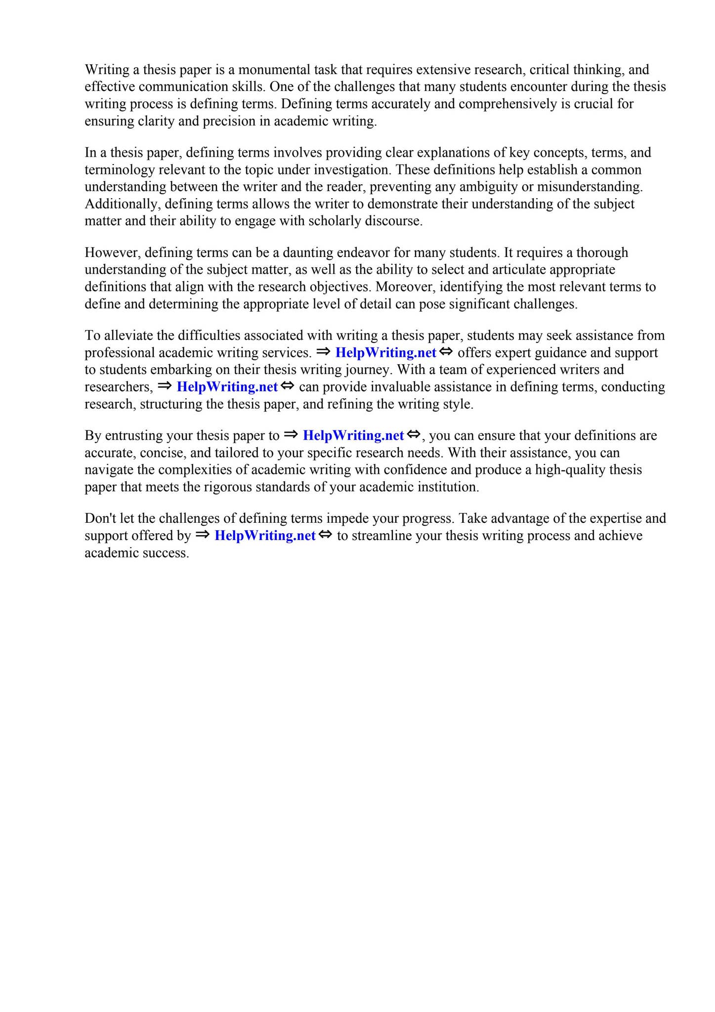 Thesis Paper Definition Of Terms by California Career College - Issuu
