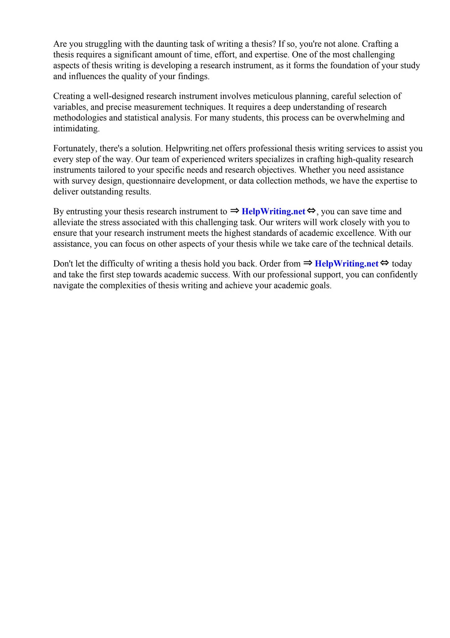 Thesis Research Instrument Sample by Miller-Motte College - Issuu