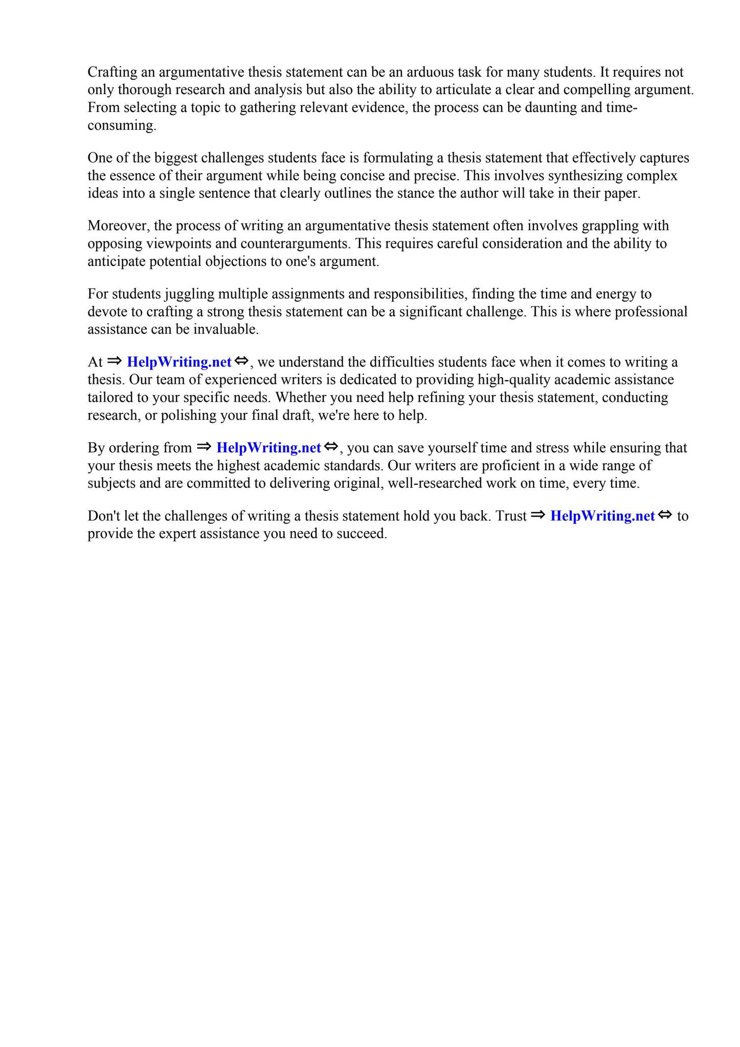 Argumentative Thesis Statement Expresses The by Los Angeles Mission ...