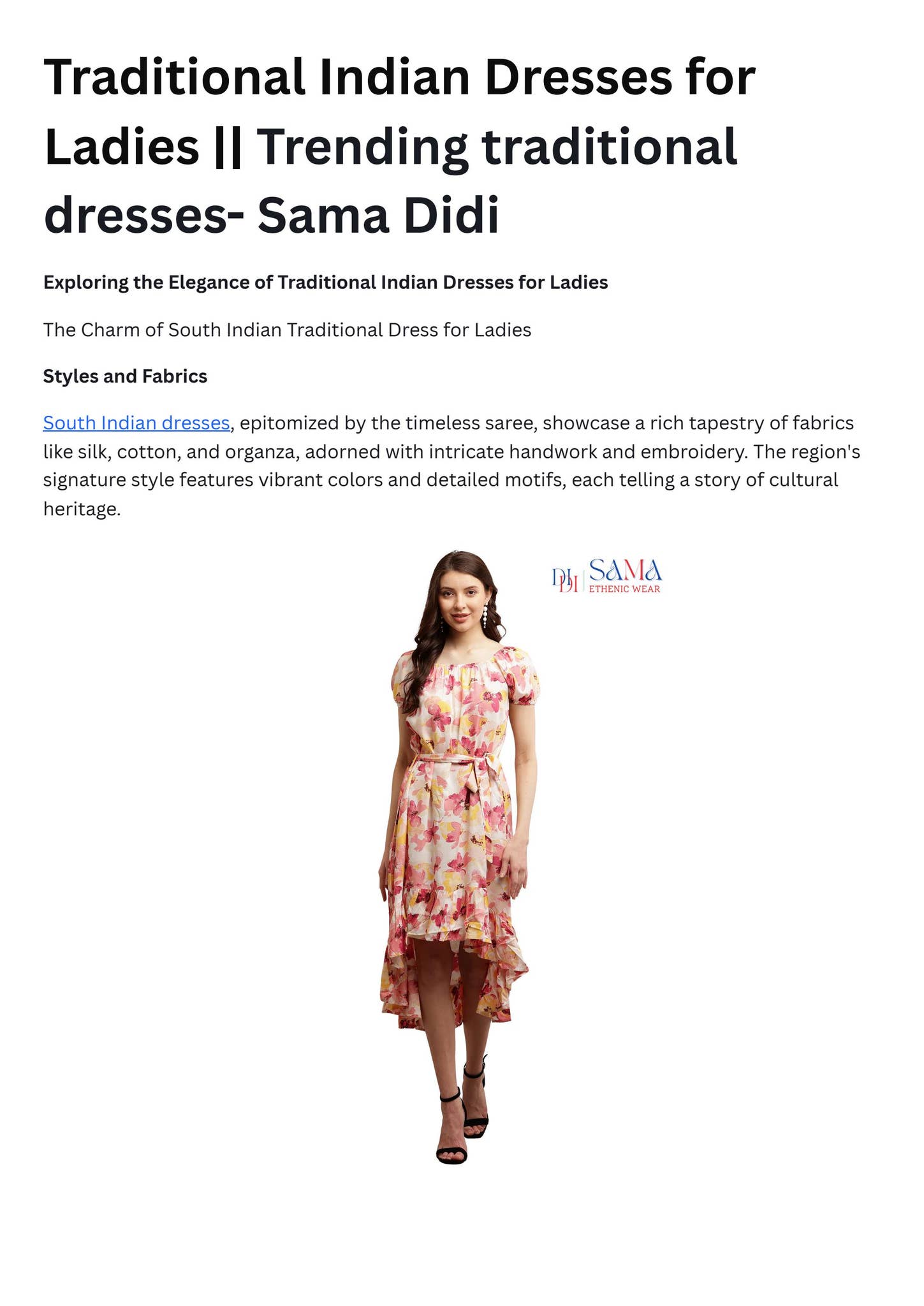 knee length dresses for ladies African Dresses For Women Elegant Maxi Dress DIY Sleeve Nigerian Tradi –  Mega Mart Center main image 1