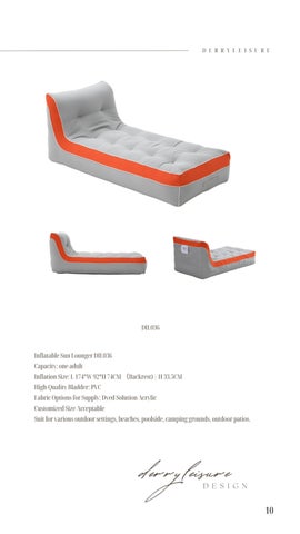 Inflatable Leisure Furniture Expert_Sabrina Derryleisure Inflatable 轻奢 Pool Lounger 家具目录 2024 第 11 页