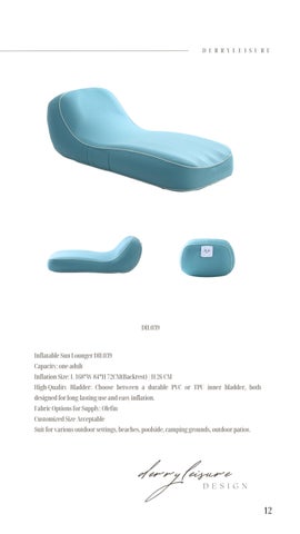 Inflatable Leisure Furniture Expert_Sabrina Derryleisure Inflatable 轻奢 Pool Lounger 家具目录 2024 第 13 页