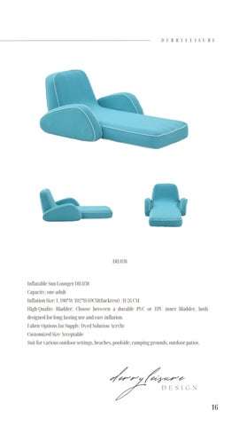 Inflatable Leisure Furniture Expert_Sabrina Derryleisure Inflatable 轻奢 Pool Lounger 家具目录 2024 第 17 页