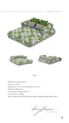 Inflatable Leisure Furniture Expert_Sabrina Derryleisure Inflatable 轻奢 Pool Lounger 家具目录 2024 第 19 页