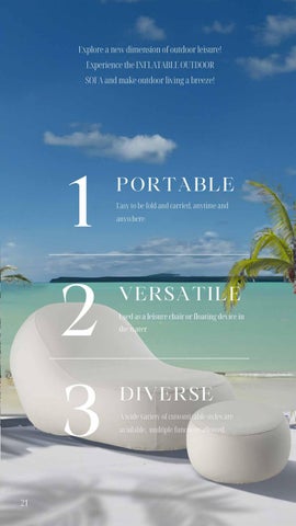 Inflatable Leisure Furniture Expert_Sabrina Derryleisure Inflatable 轻奢 Pool Lounger 家具目录 2024 第 22 页