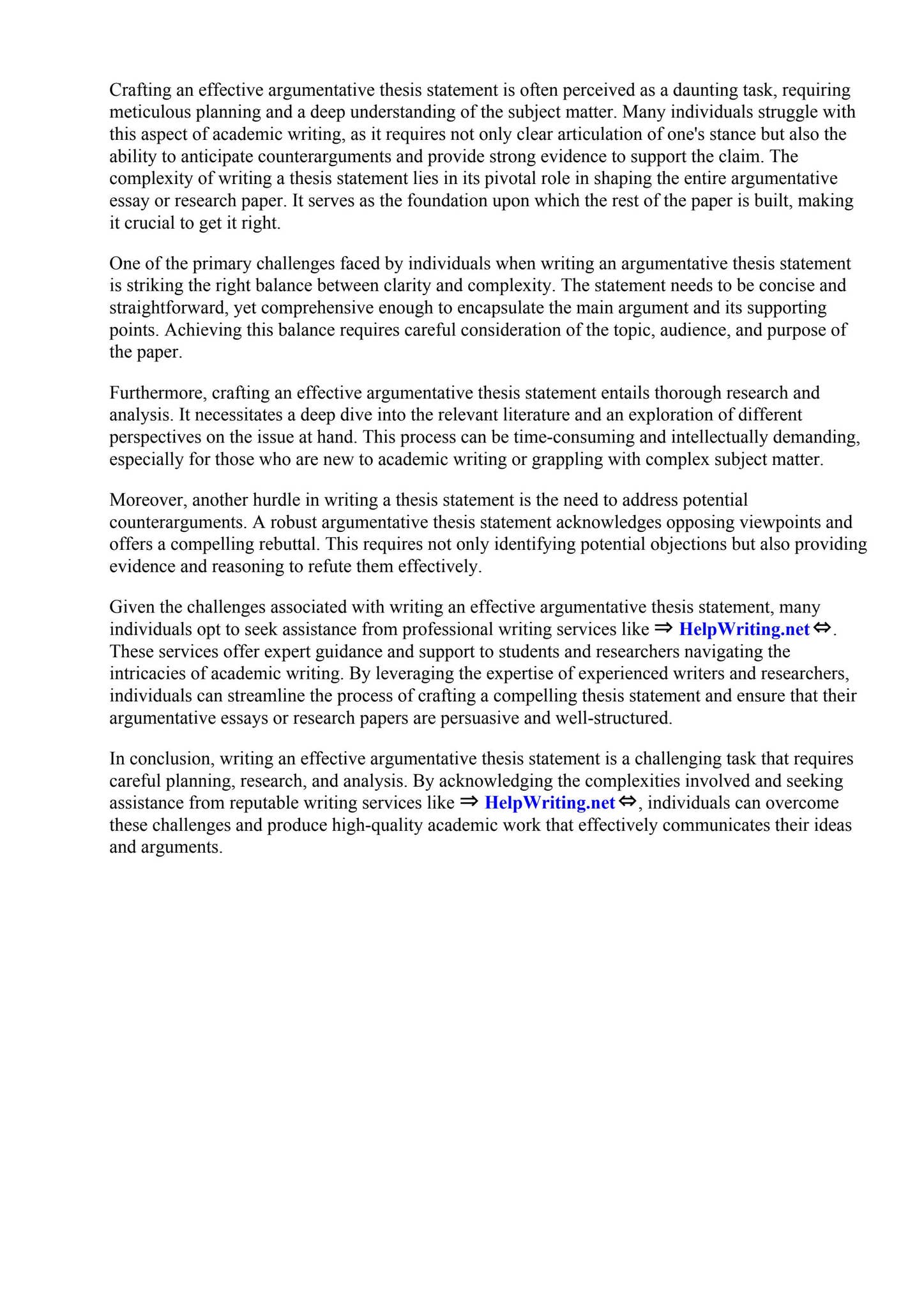 How To Write An Effective Argumentative Thesis Statement by Louisiana ...