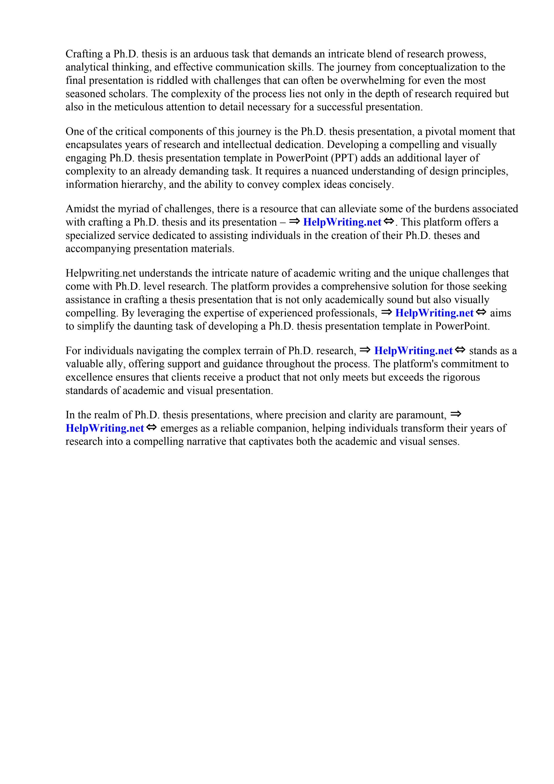 Phd Thesis Presentation Template Ppt By Southern Adventist University