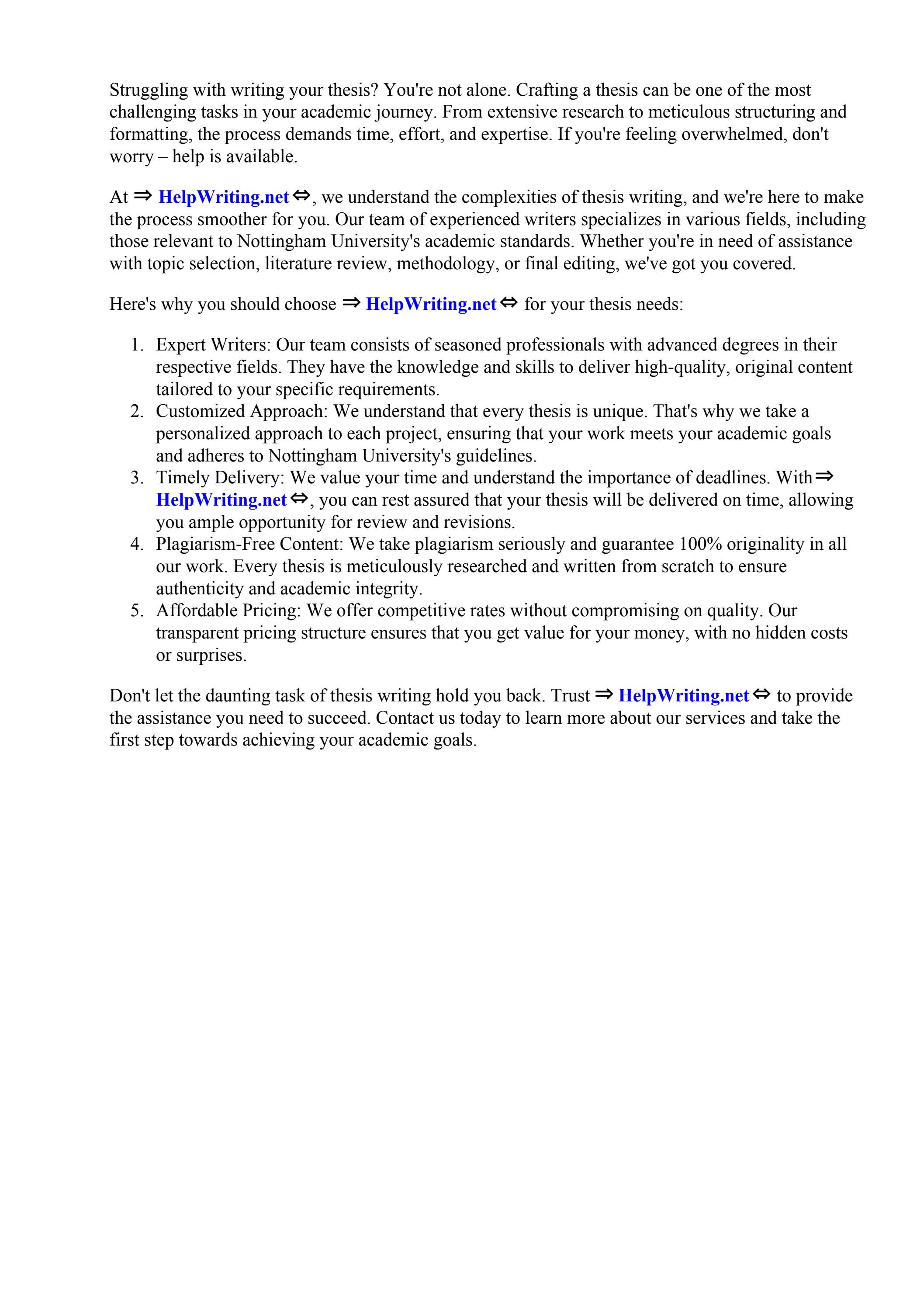 Thesis Nottingham University by Career Networks Institute - Issuu