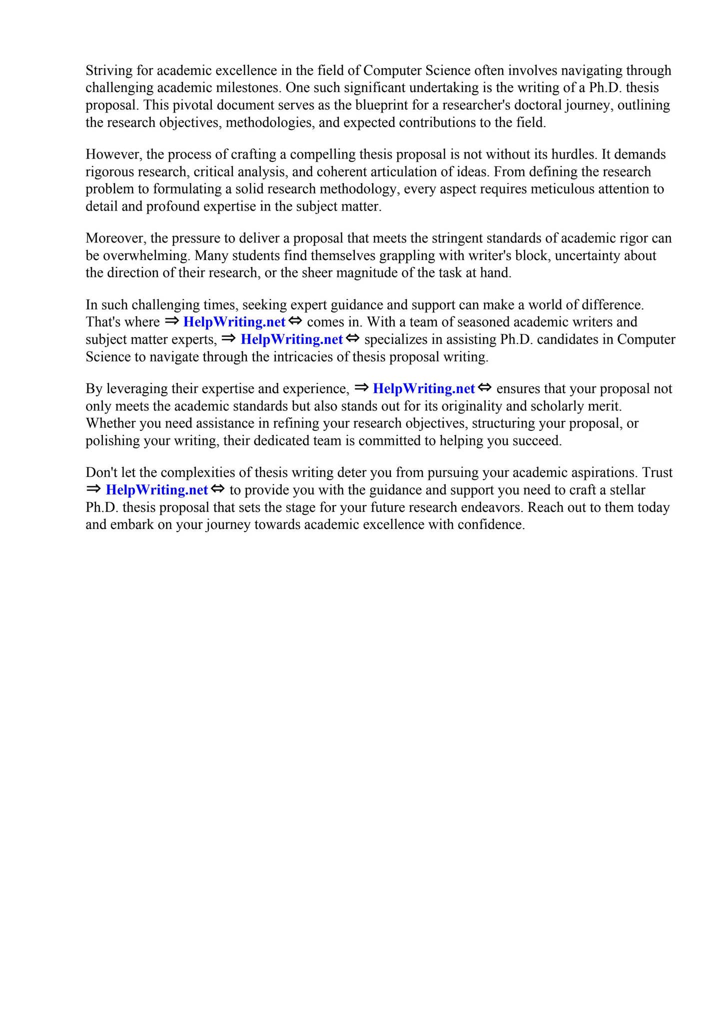 Computer Science Phd Thesis Proposal by Brewton-Parker College - Issuu