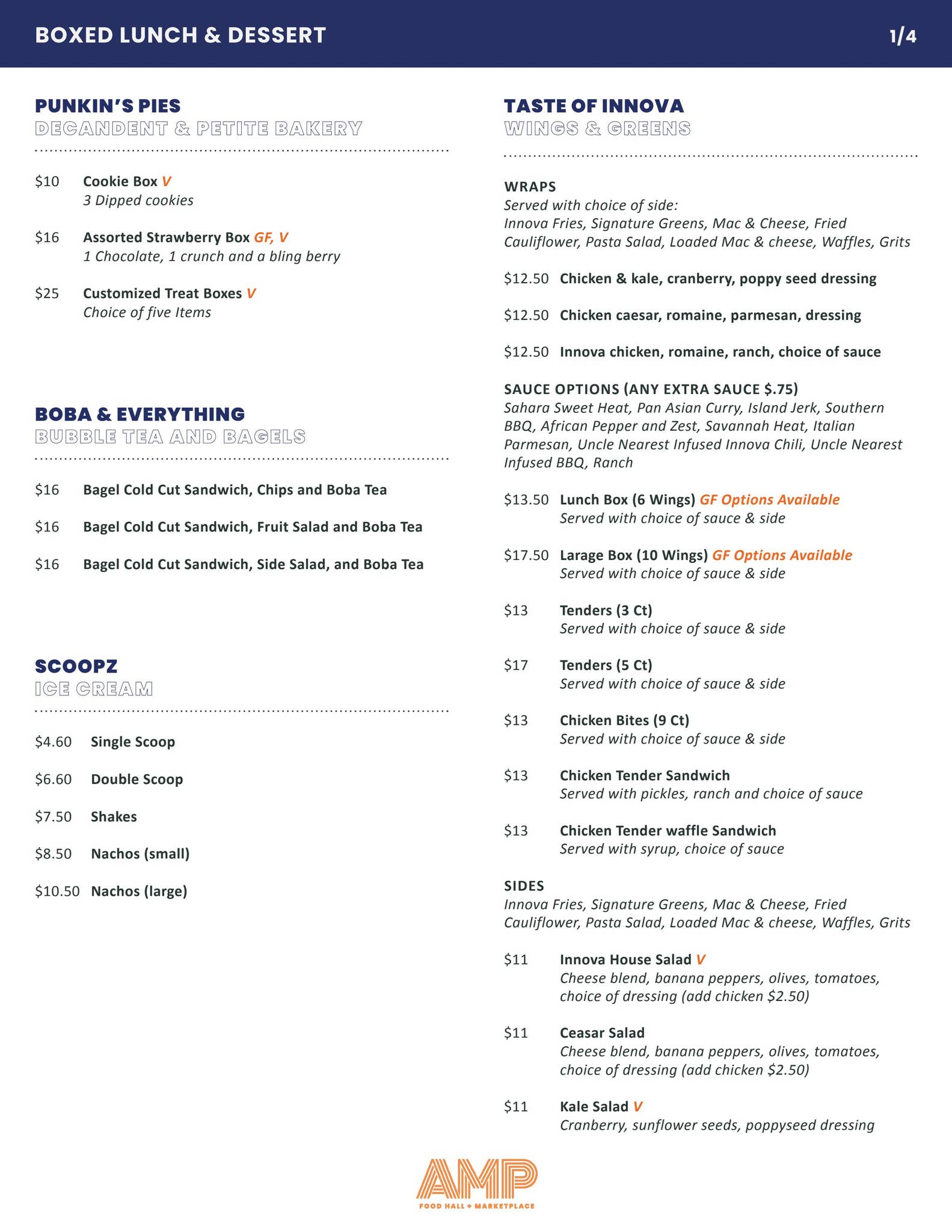 Boxed Lunch | AMP Catering Menu by 16 Tech - Issuu