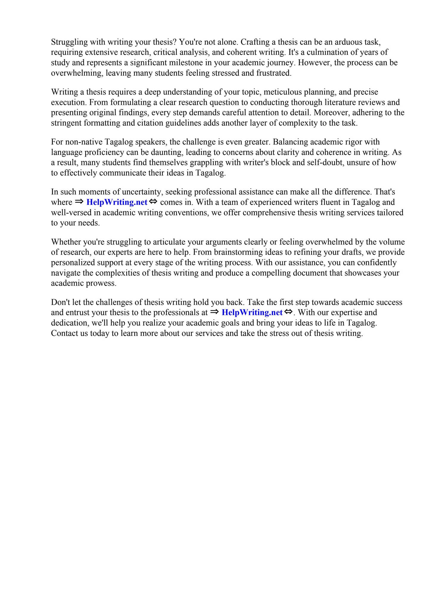 Thesis Writing Tagalog by North Carolina State University - Issuu