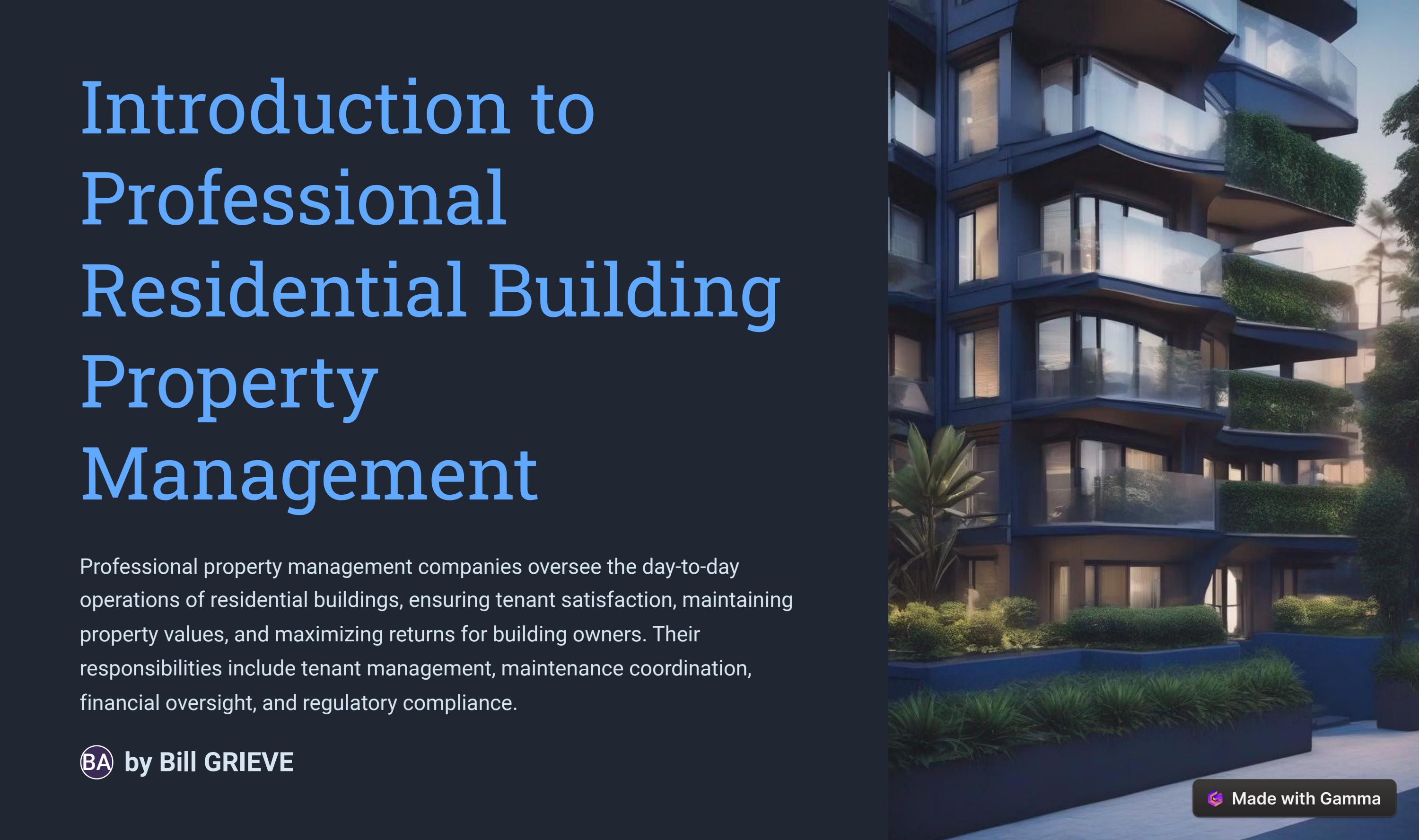 The responsibilities and duties of a professional residential building ...