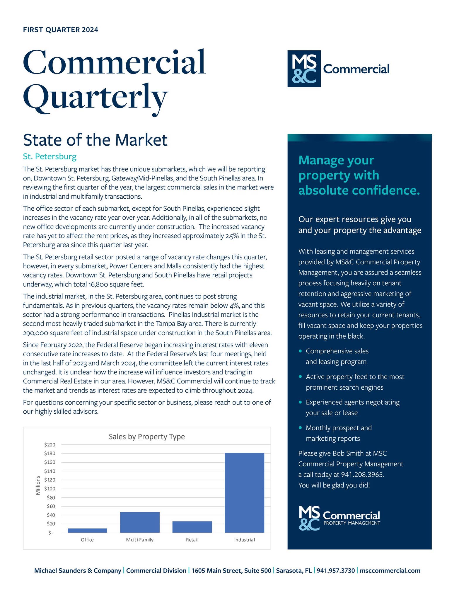 Q1 2024 St Pete Commercial Market Report by Michael Saunders & Company ...