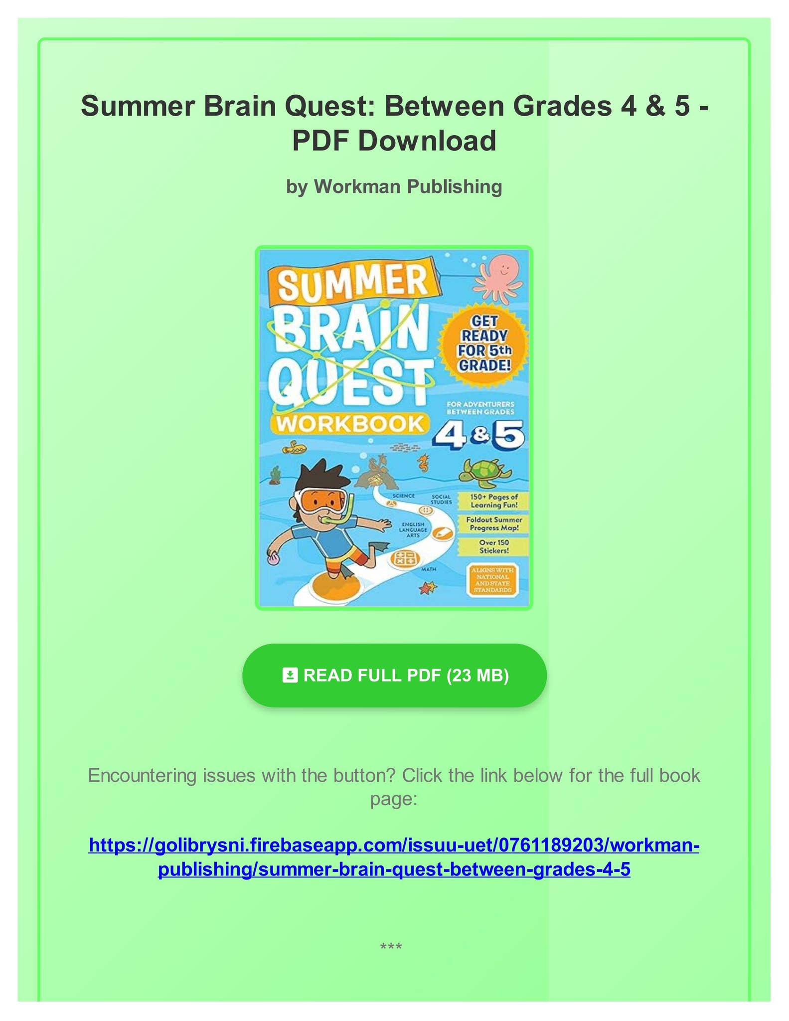 BRAIN QUEST WORKBOOK 4冊　2,3,4,5 Brain Quest Workbooks: Brain Quest Workbook: 4th Grade