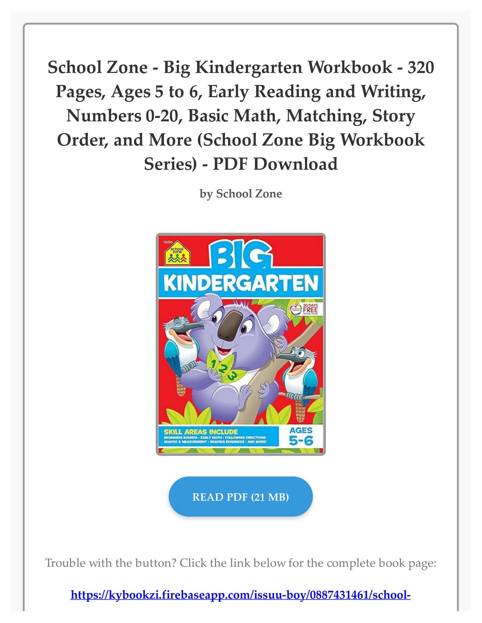 A School Zone Start to Read! Book 5冊セット School Zone - Start to Read!® Level 1 Early Reading Program