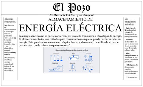 Almacenamiento de energía eléctrica
