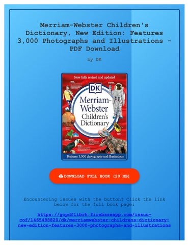 Merriam Webster Children's dictionary 辞書