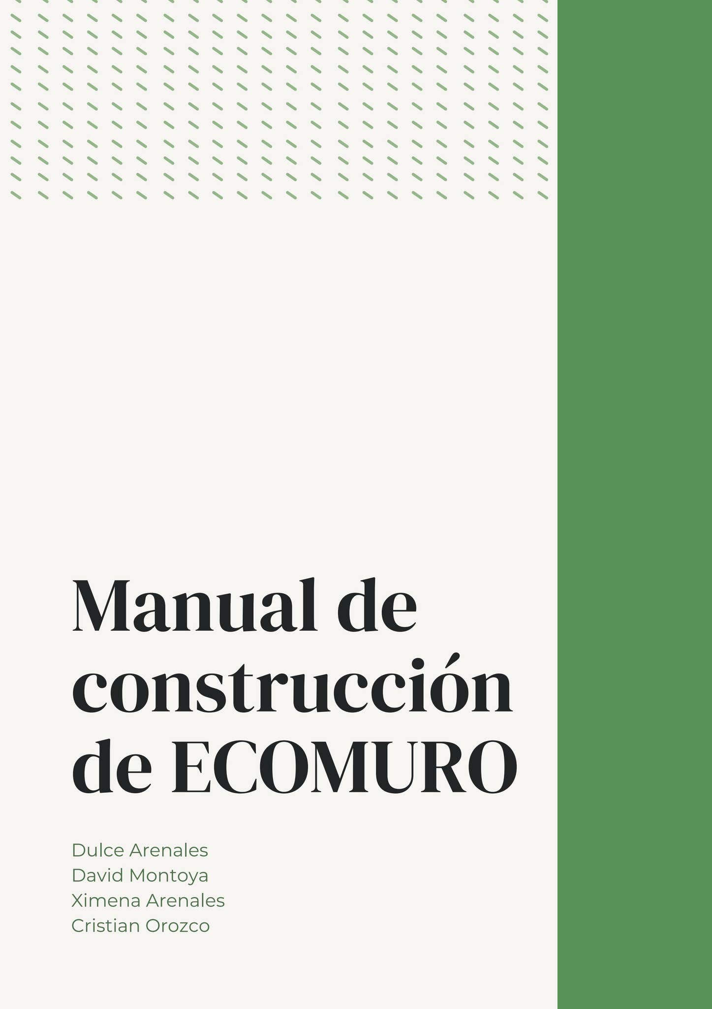 Manual elaboración de ECOMURO by Dulce Maria Acevedo Mollinedo - Issuu