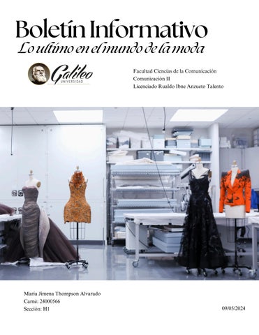 Boletín informativo Semana de la moda