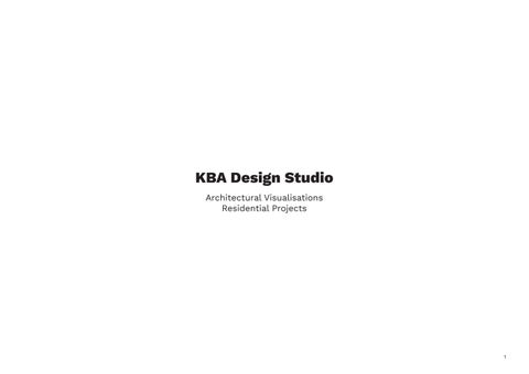 KBA Design Studio: Residential Projects by KBADesignStudio - Issuu