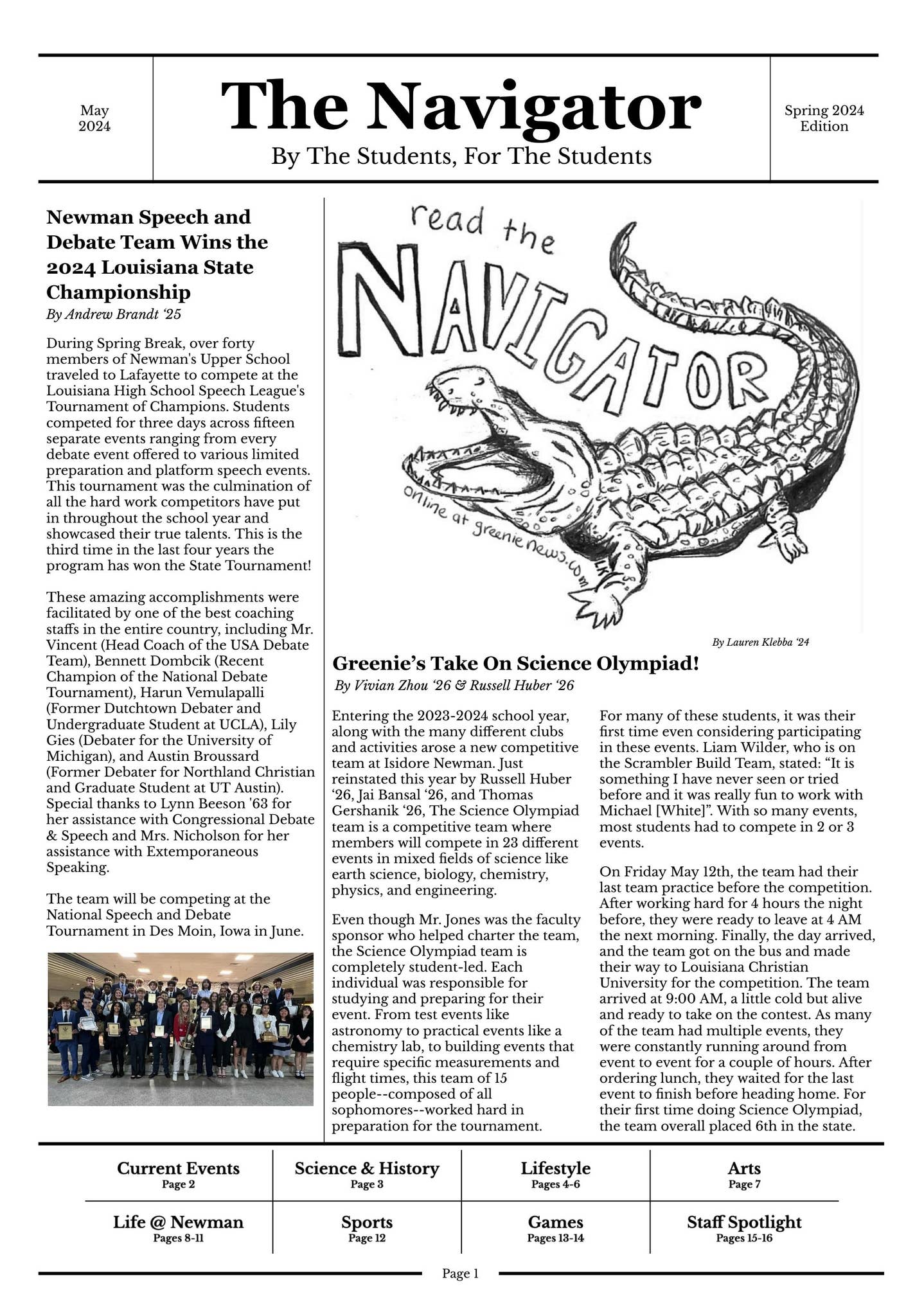 The Navigator Spring 2024 Print Edition by The Navigator - Issuu