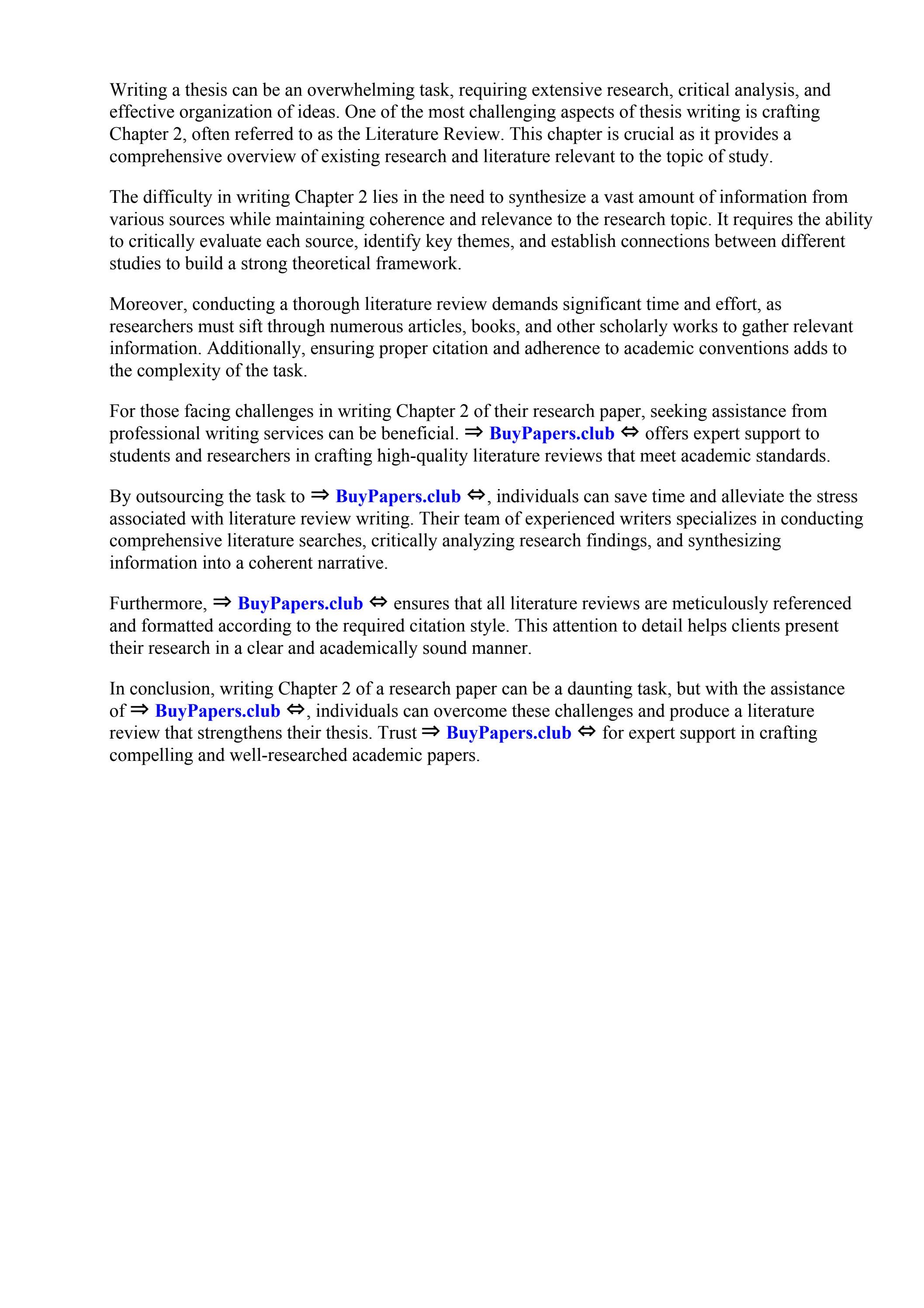 How To Write Chapter 2 Research Paper by Arizona Western College - Issuu