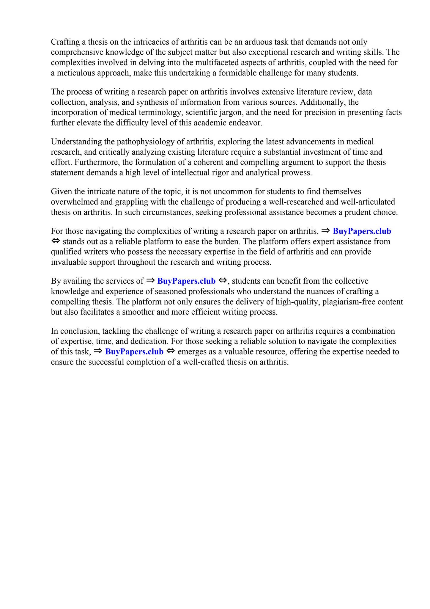 How To Write A Research Paper On Arthritis by Wayne State College - Issuu