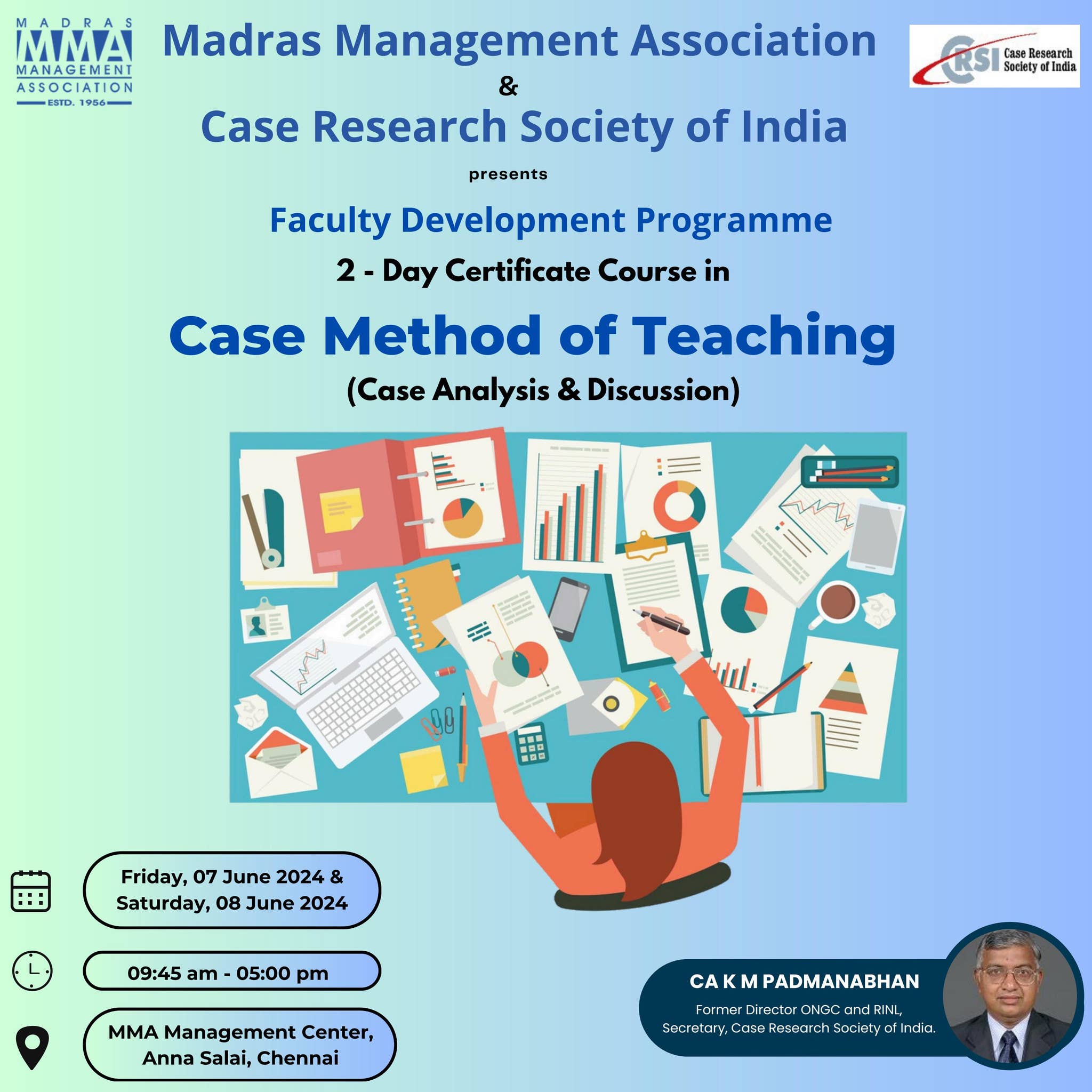 FDP - Case Method of Teaching by Madras Management Association - Issuu