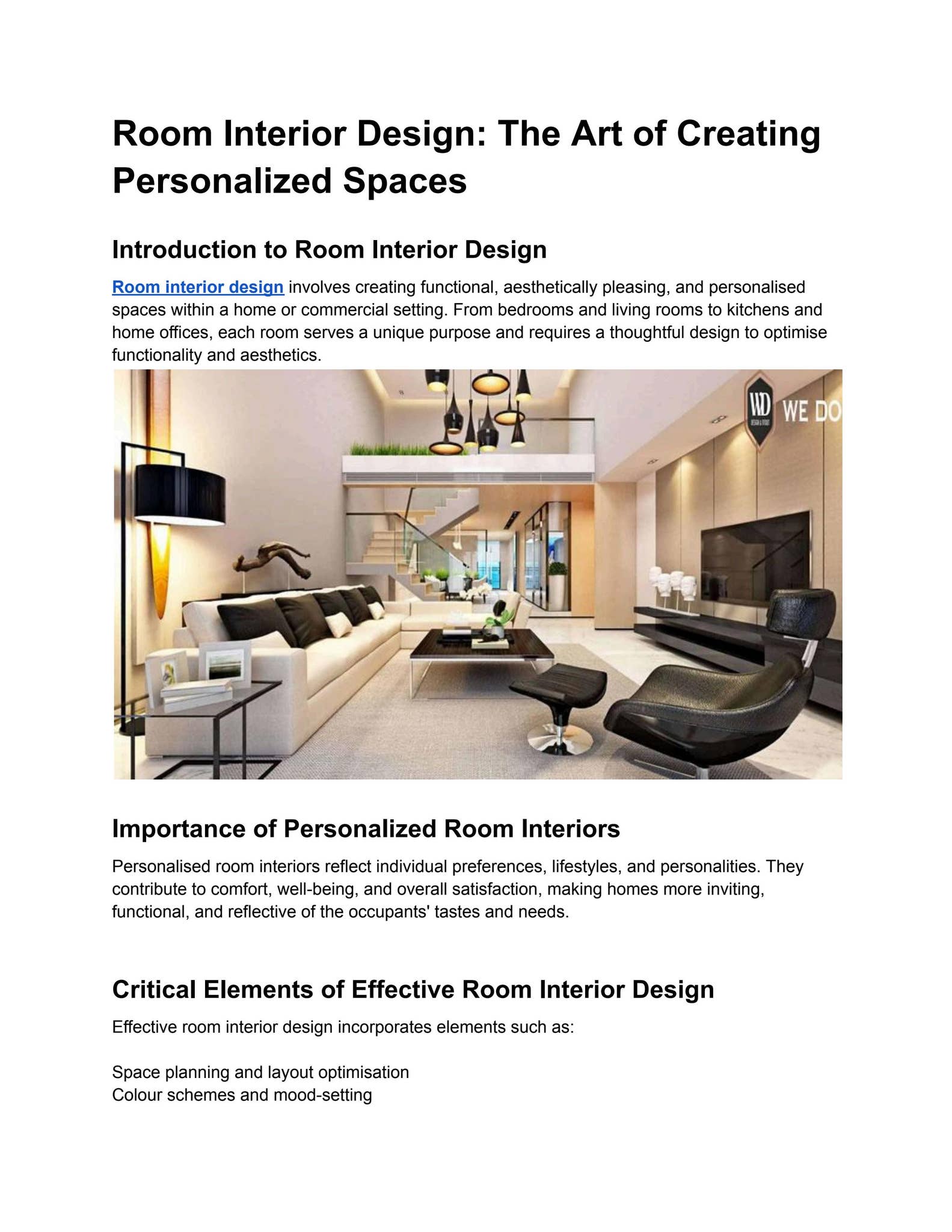 Room Interior Design: The Art of Creating Personalized Spaces by ...