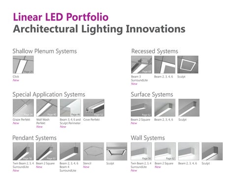 Axis Lighting 灯饰目录 · 线性灯 LED Portfolio 第 2 页