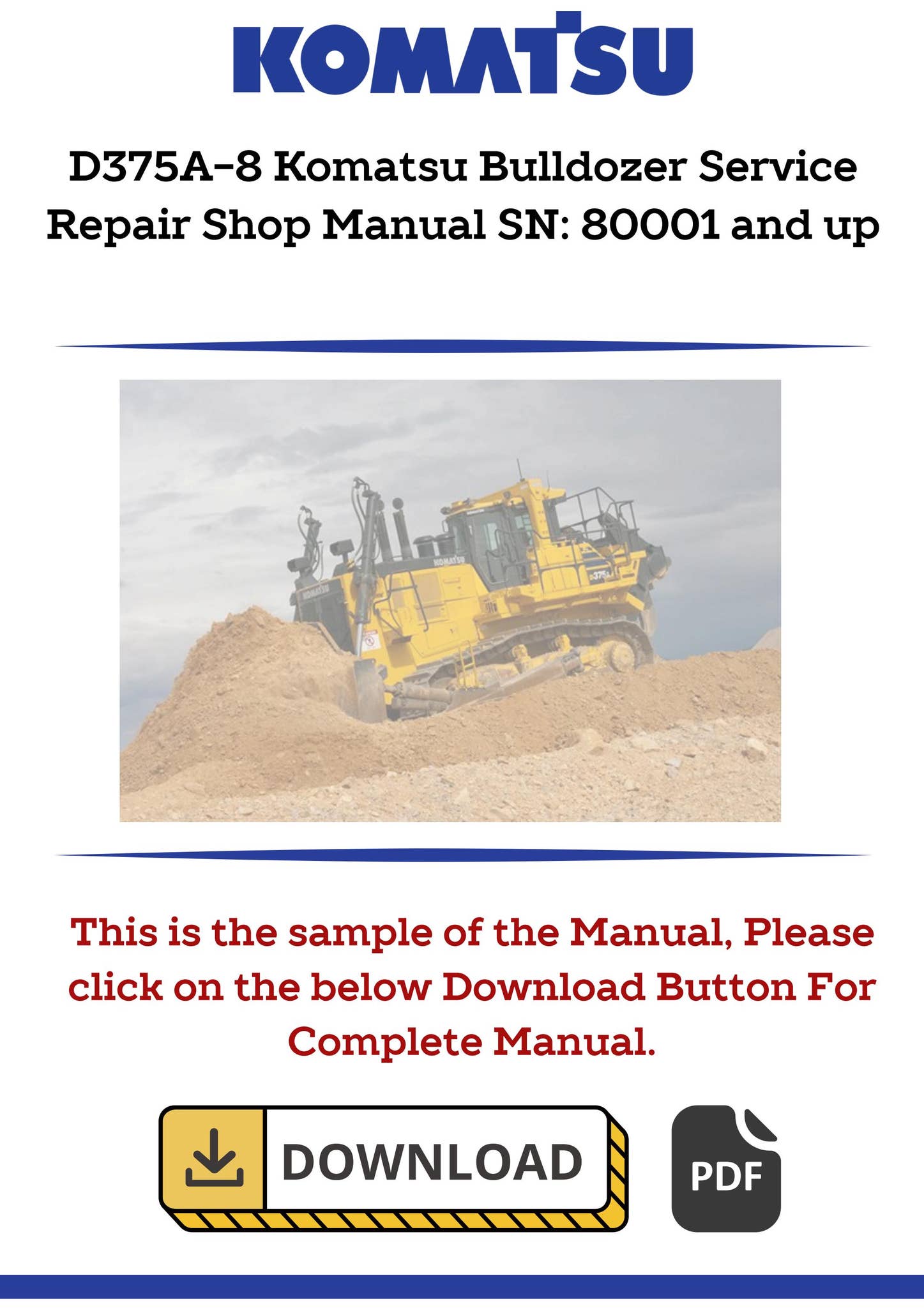 非売品　Komatsu ブルドーザーD375A 未開封 未開封品】コマツ ブルドーザー ミニカー - メルカリ