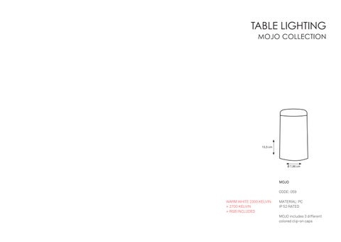 M.S.G. TRADELINK LTD 灯饰目录 · Imagilights 桌 Lamps 2024 第 10 页