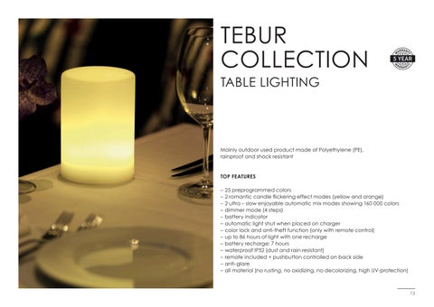 M.S.G. TRADELINK LTD 灯饰目录 · Imagilights 桌 Lamps 2024 第 13 页