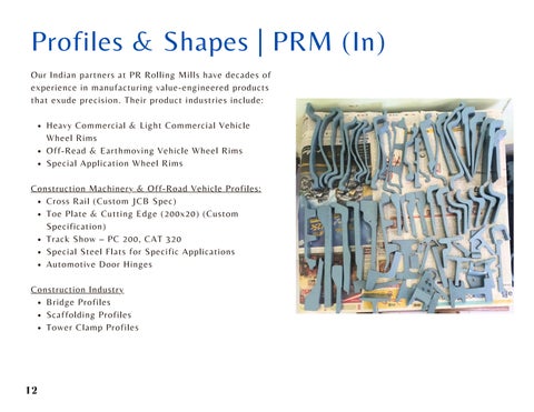 灯饰目录 for Steel Profiles – Anaya Steel 第 12 页