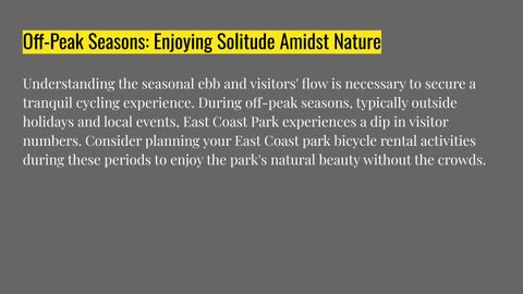 Coastline Leisure - Best East Coast Bike Rental Times for Tranquil Rides 第 6 页