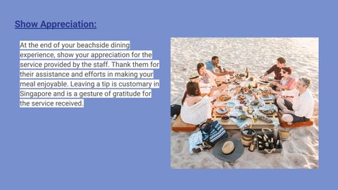 Coastes - Seaside Dining Etiquette: Dos and Don'ts | Beach Dining in Singapore 第 12 页