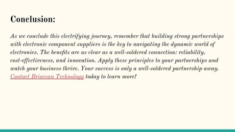 Briocean Technology Co Ltd - How to Build a Partnership with Your Electronic Parts Suppliers 第 11 页