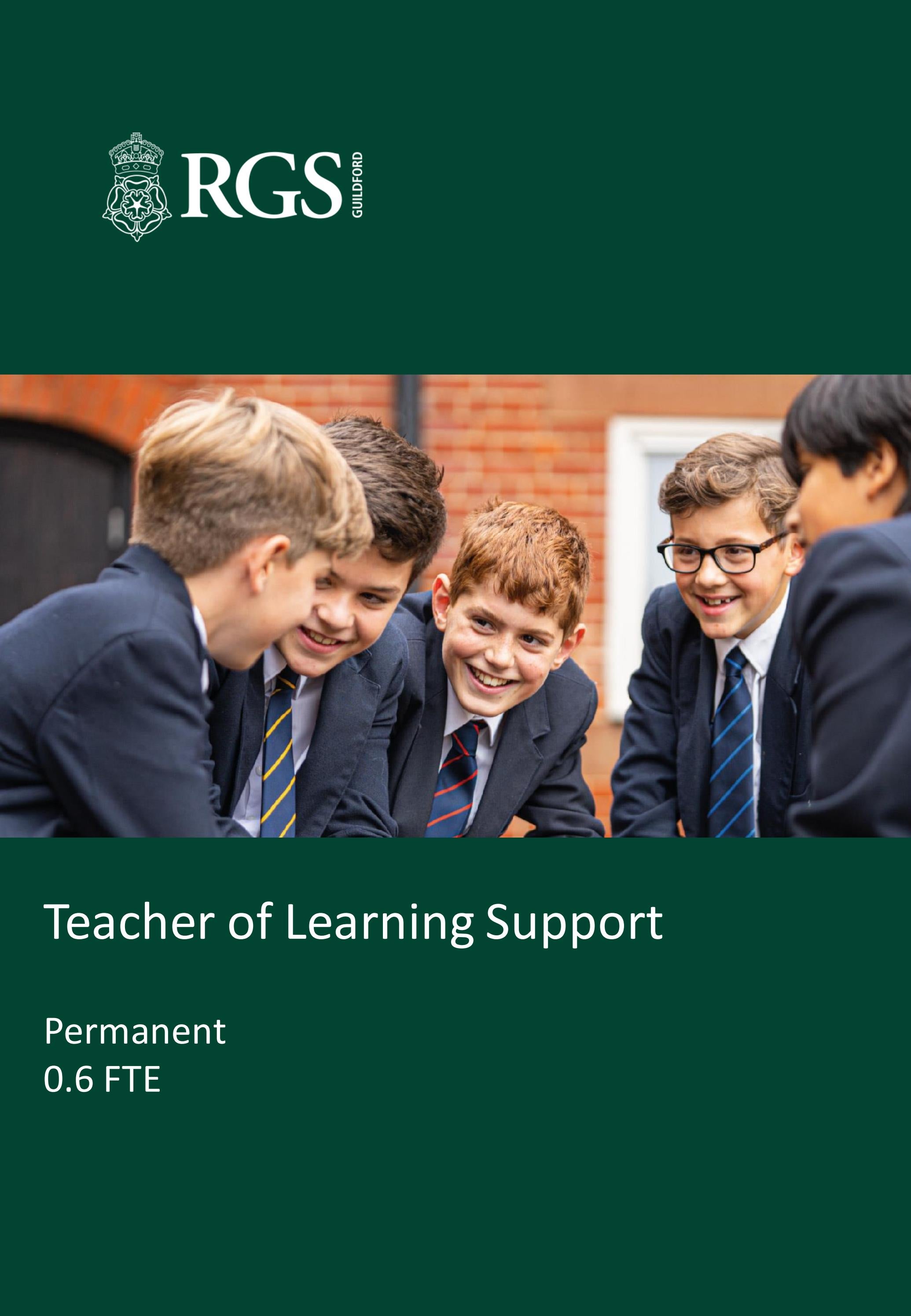 Teacher Of Learning Support Recruitment Pack By Rgs Guildford Issuu