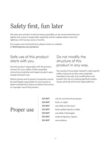 nathanjameshome 家具目录 · Harper 床头柜 Instruction Sheet 32711 第 10 页