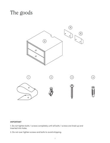 nathanjameshome 家具目录 · Harper 床头柜 Instruction Sheet 32711 第 3 页