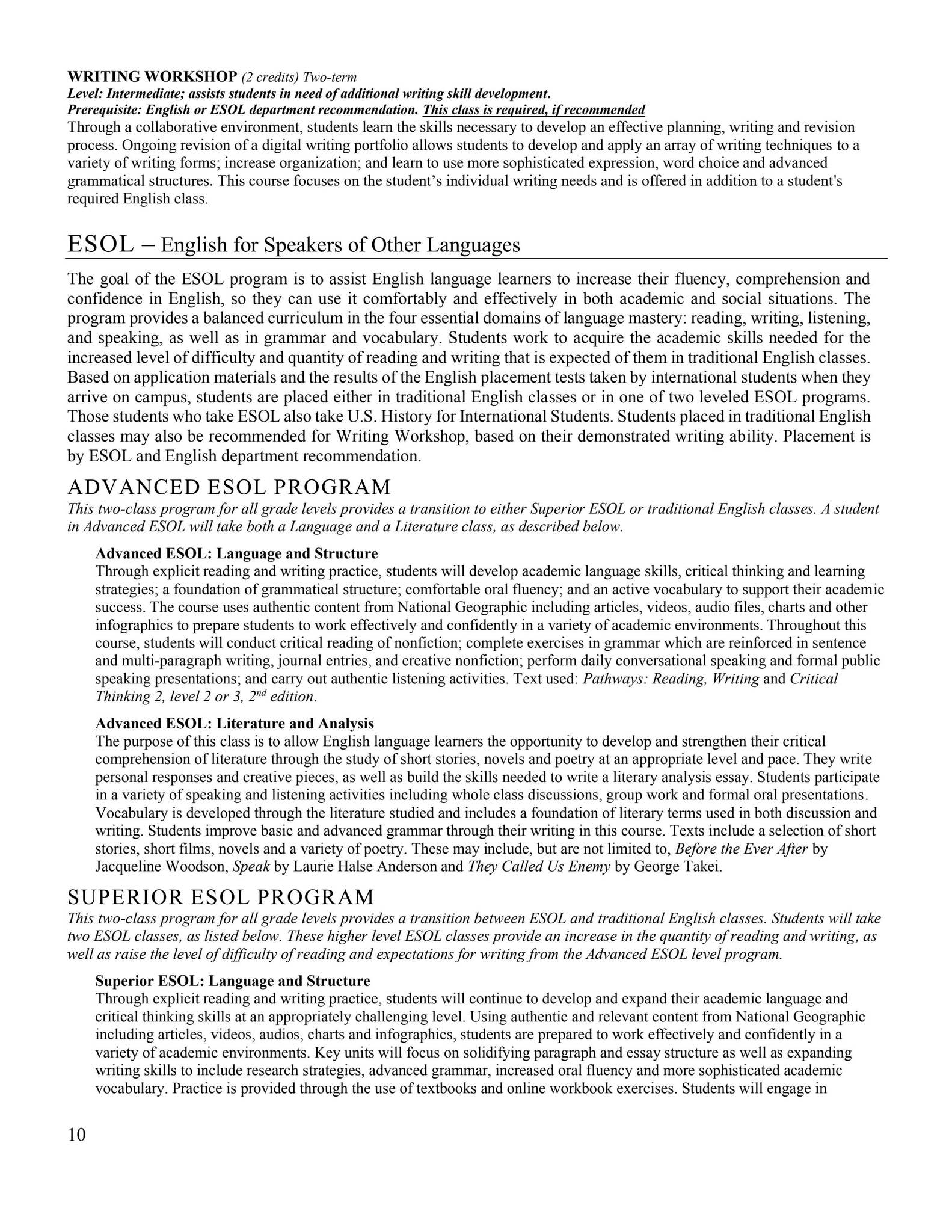 Course of Studies 2024-2025 by Wilbraham & Monson Academy - Issuu