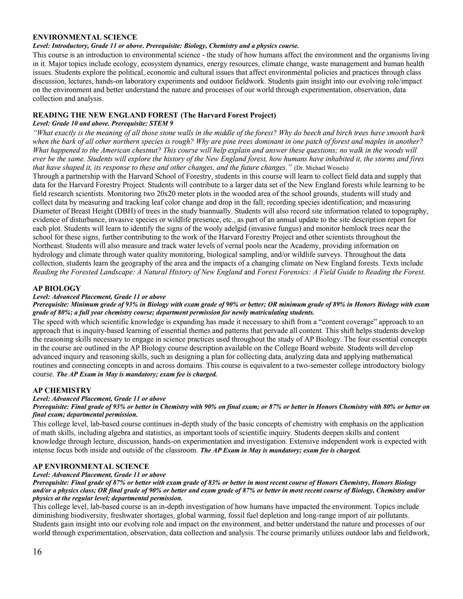 Course of Studies 2024-2025 by Wilbraham & Monson Academy - Issuu